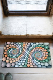 Conceptum Felpudo de PVC Multicolor 40 x 60 cm